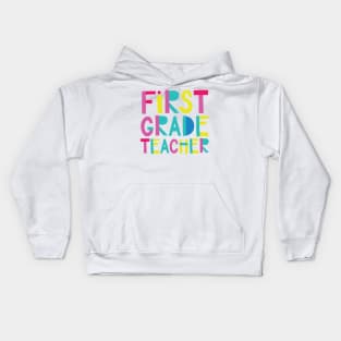 1st Grade Teacher Gift Idea Cute Back to School Kids Hoodie